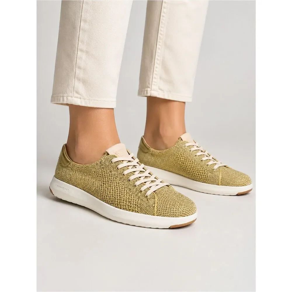 Cole Haan Grandpro Women's Shoes - Gold and White
